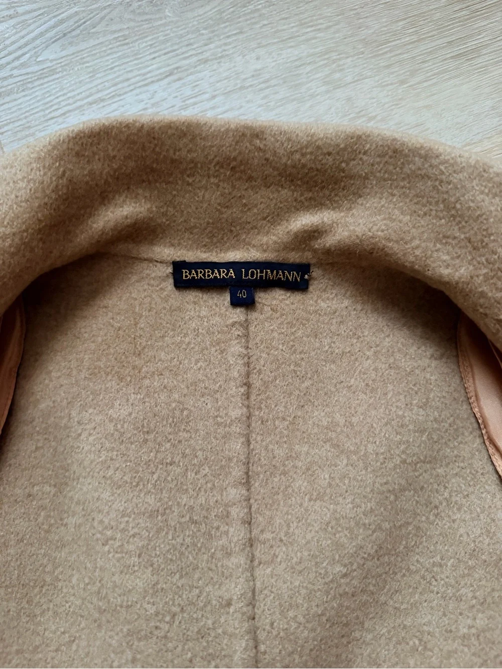 $2,000 RARE Barbara Lohmann Elizabeth Anthony 100% Cashmere Wrap Coat S-M Italy